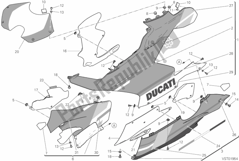 Todas las partes para Carenado, Lh de Ducati Superbike Panigale V4 S Corse 1100 2019